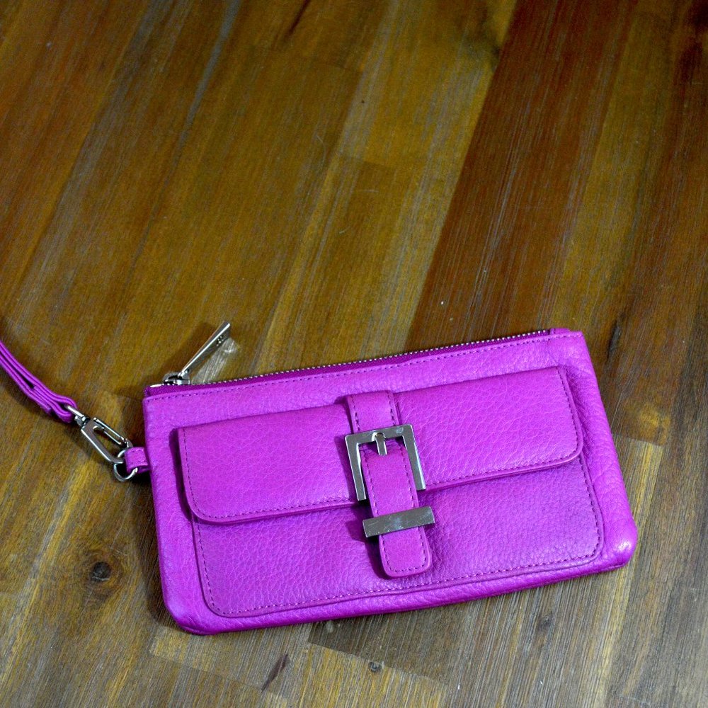 Pink clutch purse
